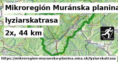Mikroregión Muránska planina Lyžiarske trasy  