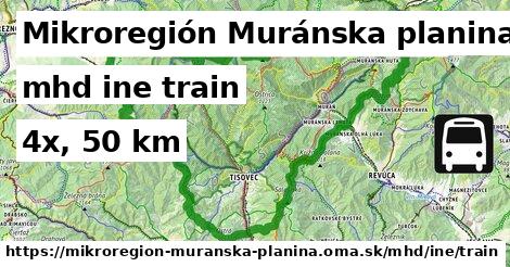 Mikroregión Muránska planina Doprava iná train
