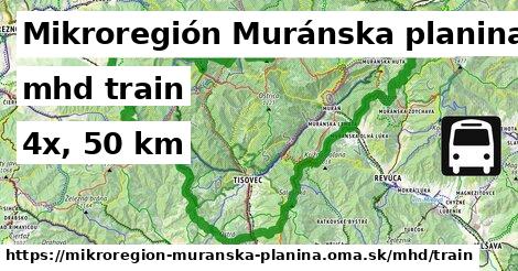 Mikroregión Muránska planina Doprava train 