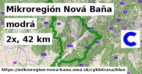 Mikroregión Nová Baňa Cyklotrasy modrá 