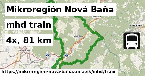 Mikroregión Nová Baňa Doprava train 