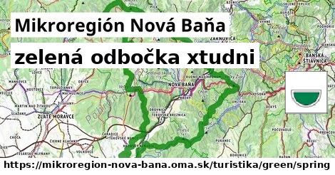 Mikroregión Nová Baňa Turistické trasy zelená odbočka xtudni