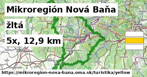 Mikroregión Nová Baňa Turistické trasy žltá 