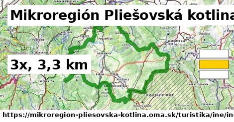 Mikroregión Pliešovská kotlina Turistické trasy iná iná