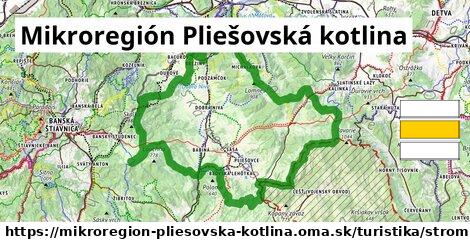 Mikroregión Pliešovská kotlina Turistické trasy strom 