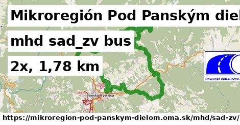 Mikroregión Pod Panským dielom Doprava sad-zv bus