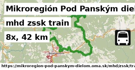 Mikroregión Pod Panským dielom Doprava zssk train