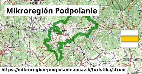 Mikroregión Podpoľanie Turistické trasy strom 