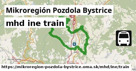 Mikroregión Pozdola Bystrice Doprava iná train