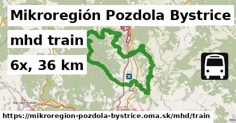 Mikroregión Pozdola Bystrice Doprava train 