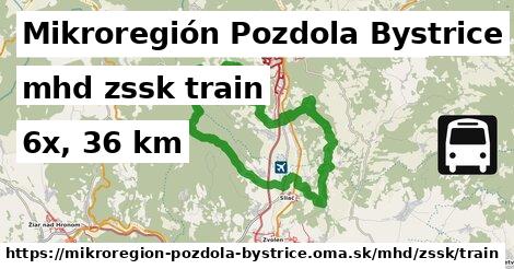 Mikroregión Pozdola Bystrice Doprava zssk train