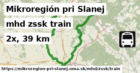 Mikroregión pri Slanej Doprava zssk train