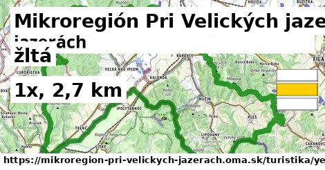 Mikroregión Pri Velických jazerách Turistické trasy žltá 