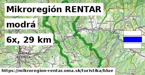 Mikroregión RENTAR Turistické trasy modrá 