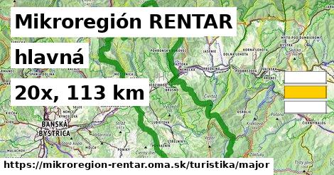 Mikroregión RENTAR Turistické trasy hlavná 