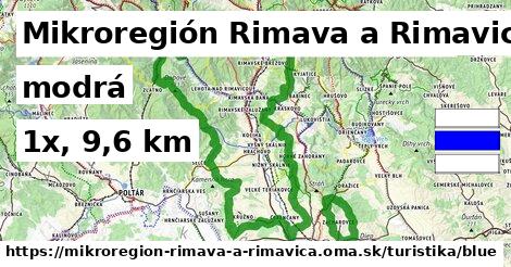 Mikroregión Rimava a Rimavica Turistické trasy modrá 