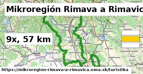 Mikroregión Rimava a Rimavica Turistické trasy  