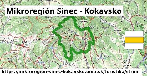 Mikroregión Sinec - Kokavsko Turistické trasy strom 