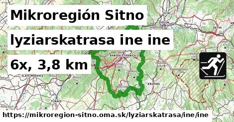 Mikroregión Sitno Lyžiarske trasy iná iná