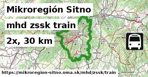 Mikroregión Sitno Doprava zssk train