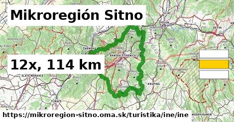 Mikroregión Sitno Turistické trasy iná iná