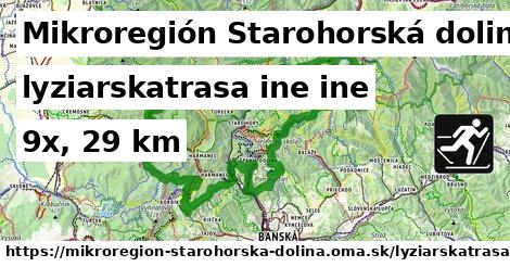 Mikroregión Starohorská dolina Lyžiarske trasy iná iná