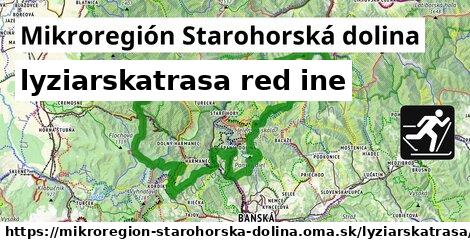 Mikroregión Starohorská dolina Lyžiarske trasy červená iná