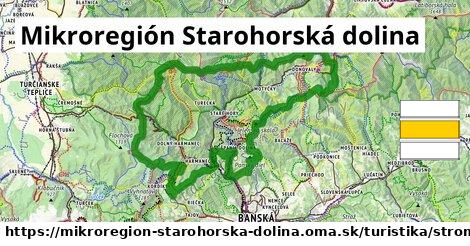 Mikroregión Starohorská dolina Turistické trasy strom 
