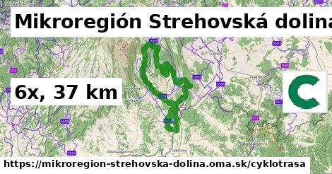 Mikroregión Strehovská dolina Cyklotrasy  