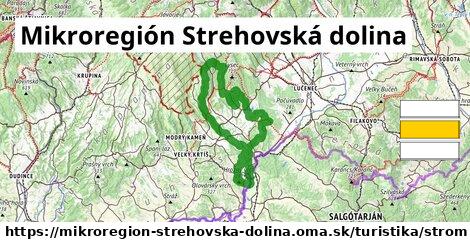 Mikroregión Strehovská dolina Turistické trasy strom 