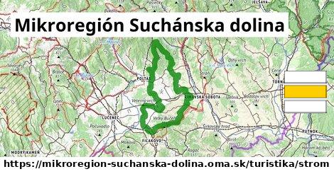 Mikroregión Suchánska dolina Turistické trasy strom 