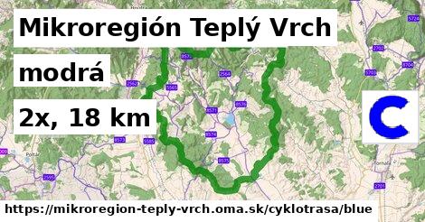 Mikroregión Teplý Vrch Cyklotrasy modrá 