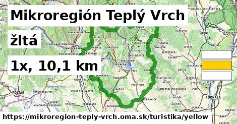 Mikroregión Teplý Vrch Turistické trasy žltá 