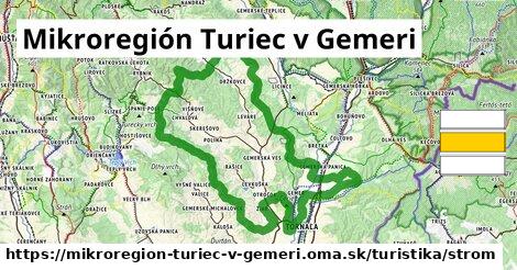 Mikroregión Turiec v Gemeri Turistické trasy strom 