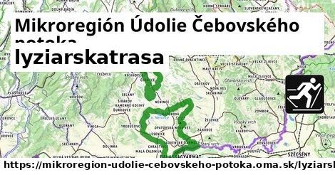 Mikroregión Údolie Čebovského potoka Lyžiarske trasy  