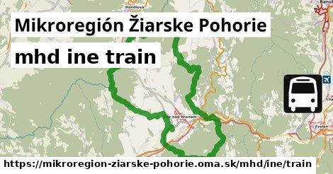 Mikroregión Žiarske Pohorie Doprava iná train