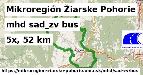 Mikroregión Žiarske Pohorie Doprava sad-zv bus