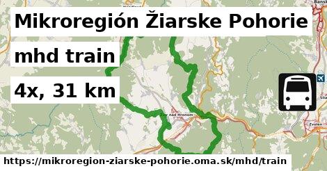 Mikroregión Žiarske Pohorie Doprava train 