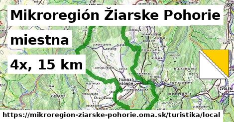 Mikroregión Žiarske Pohorie Turistické trasy miestna 