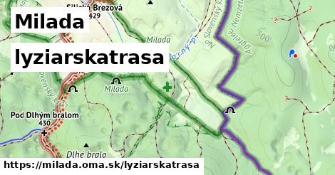 Milada Lyžiarske trasy  