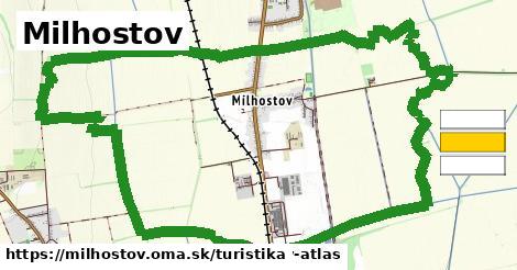 Milhostov Turistické trasy  