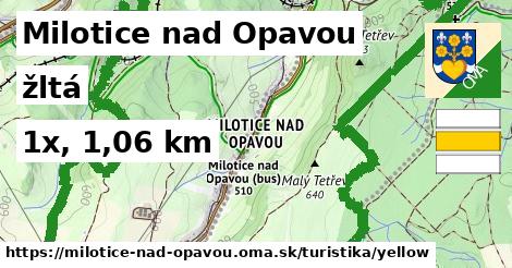 Milotice nad Opavou Turistické trasy žltá 