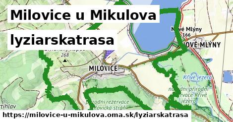 Milovice u Mikulova Lyžiarske trasy  