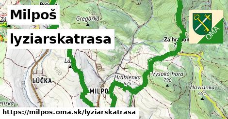 Milpoš Lyžiarske trasy  