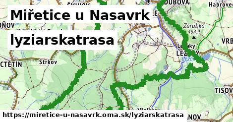 Miřetice u Nasavrk Lyžiarske trasy  