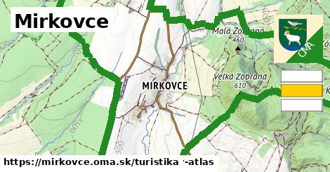 Mirkovce Turistické trasy  