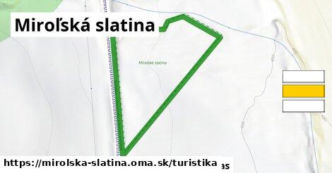 Miroľská slatina Turistické trasy  