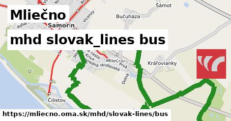 Mliečno Doprava slovak-lines bus