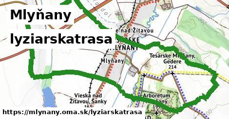 Mlyňany Lyžiarske trasy  