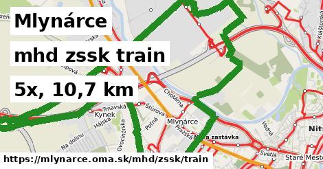Mlynárce Doprava zssk train